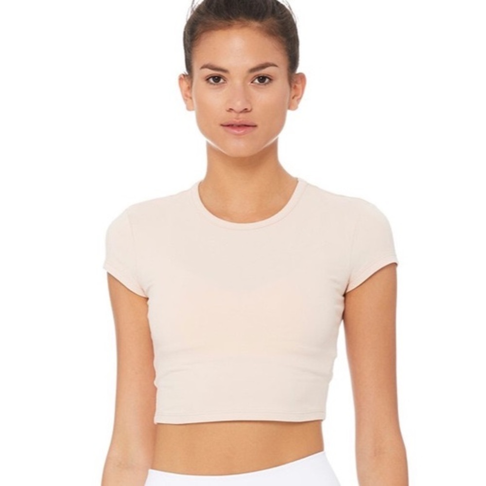 Alo Yoga Choice Short Sleeve Crop Top